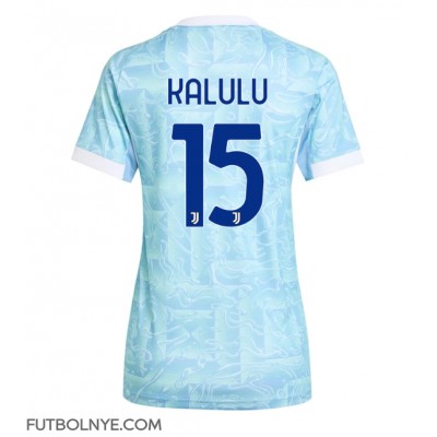 Camiseta Juventus Pierre Kalulu #15 Visitante Equipación para mujer 2025-26 manga corta Camiseta Juventus Pierre Kalulu #15 Visitante Equipación para mujer 2025-26 manga corta